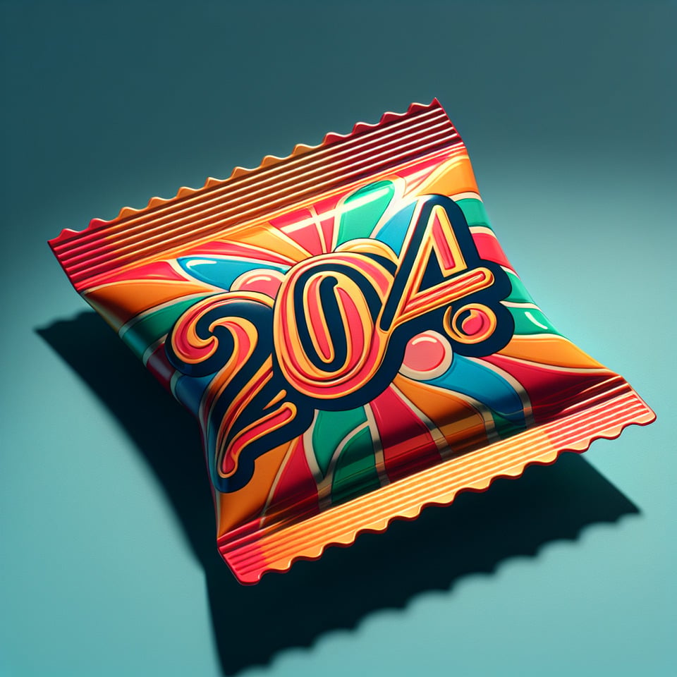 2024 in beautiful style text effect image