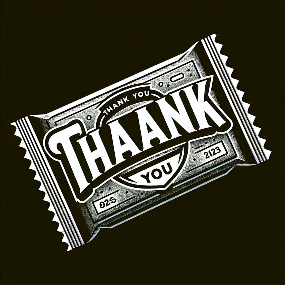 Thank You text in Metal style text effect image