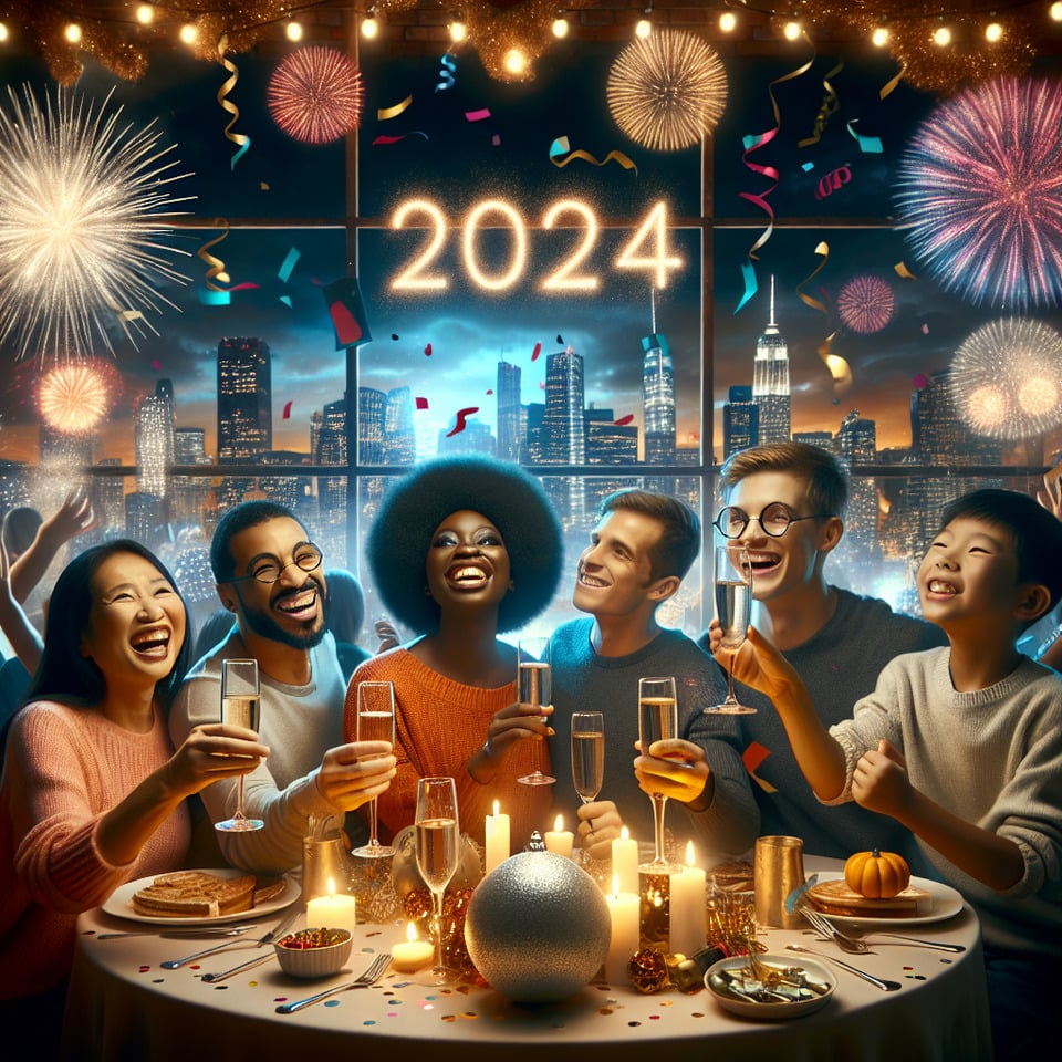 new year 2024 text effect image