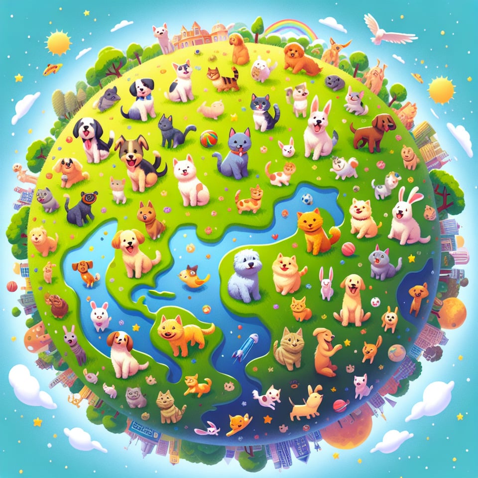 planeta mascotas text effect image