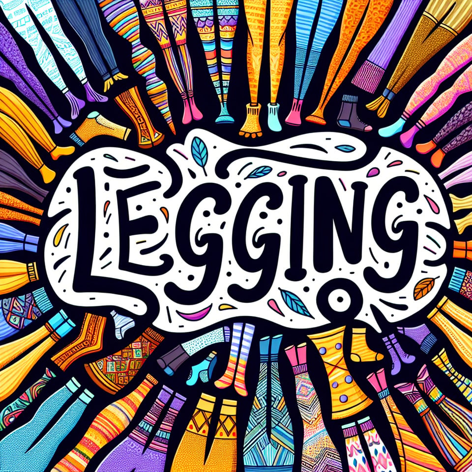 Legging title text effect image