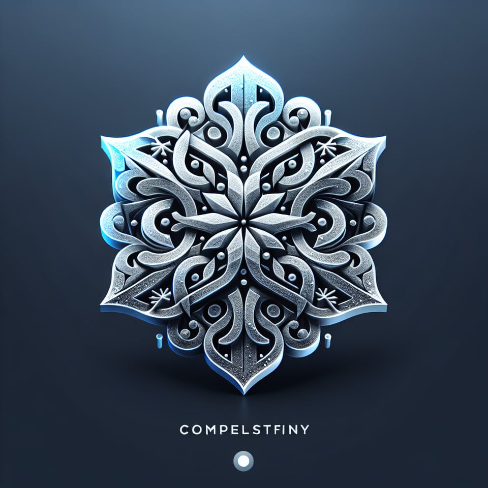 A logo design 3d snow effects text effect image
