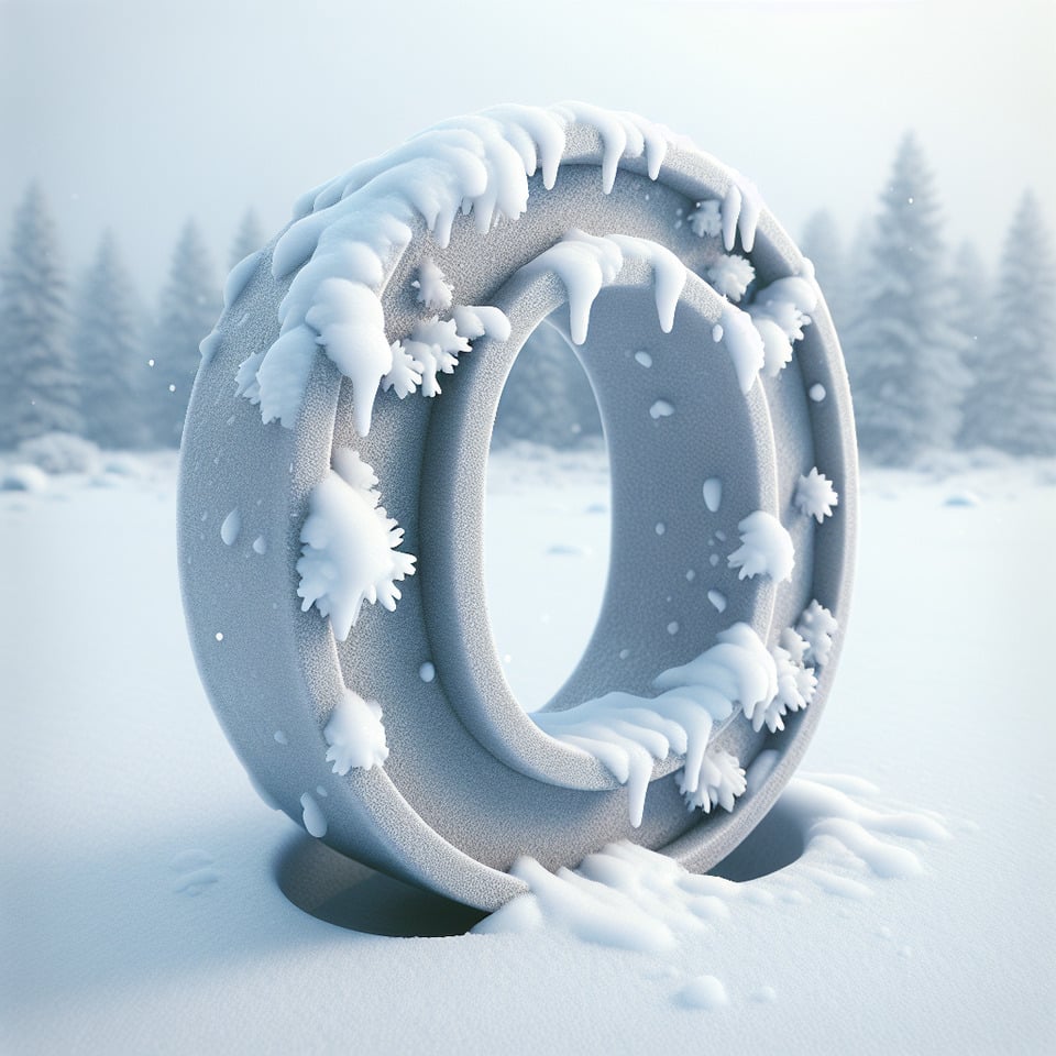 Letter '0' logo design 3d snow effects text effect image