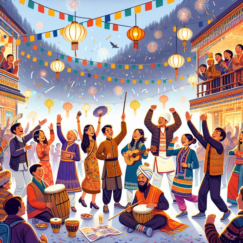 Sikkim celebrating new year text effect image