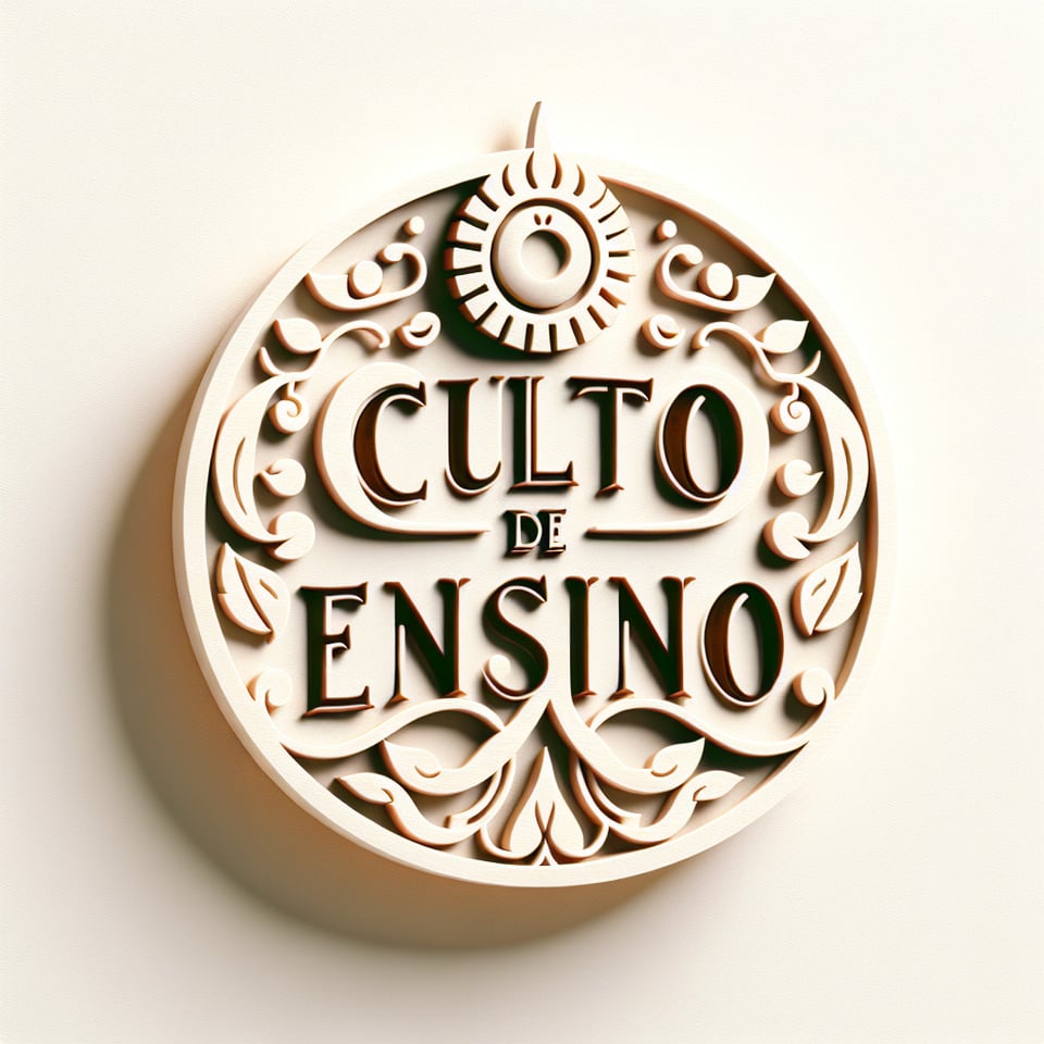 text Culto de Ensino light tradicional lettering text on white background text effect image