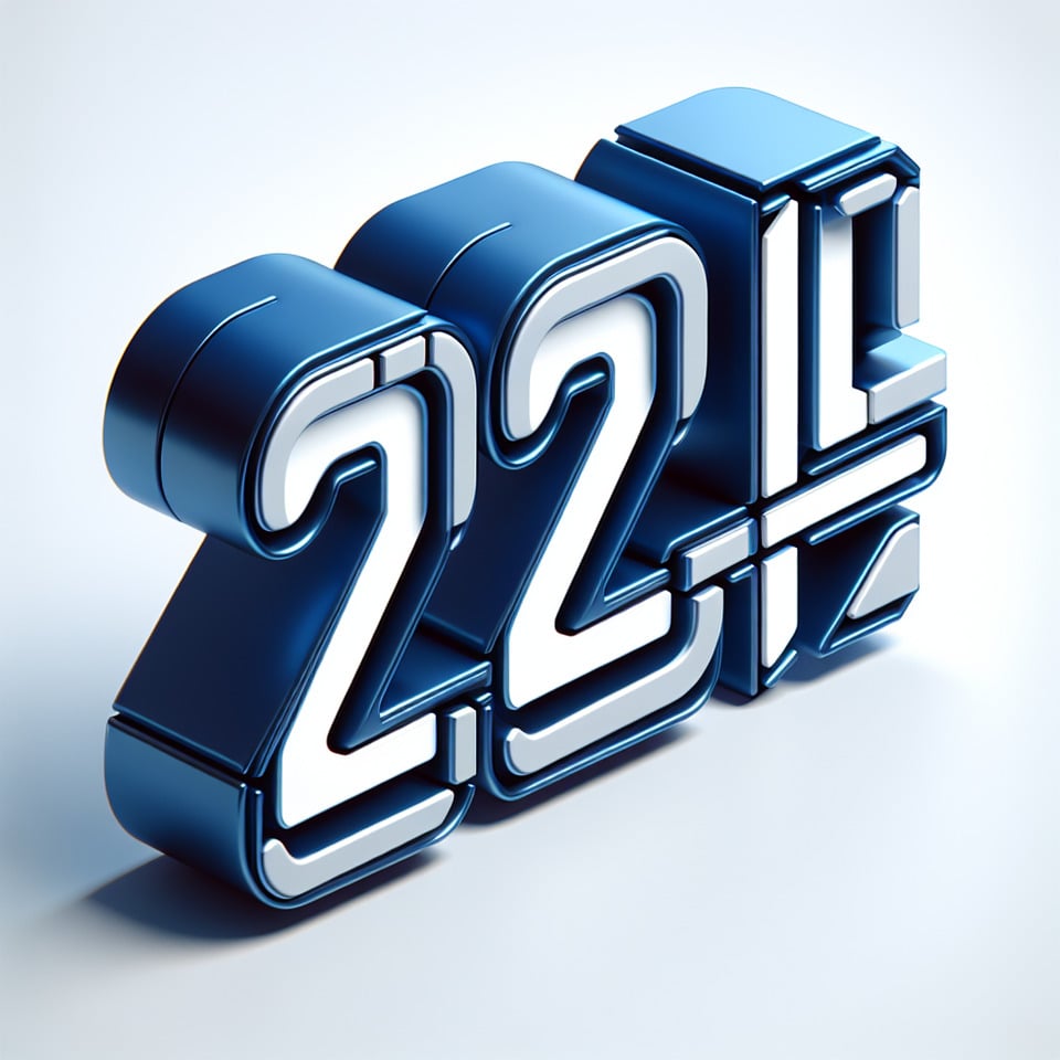 text 2024 LexNavis 3d style lettering on blue theme on white background text effect image