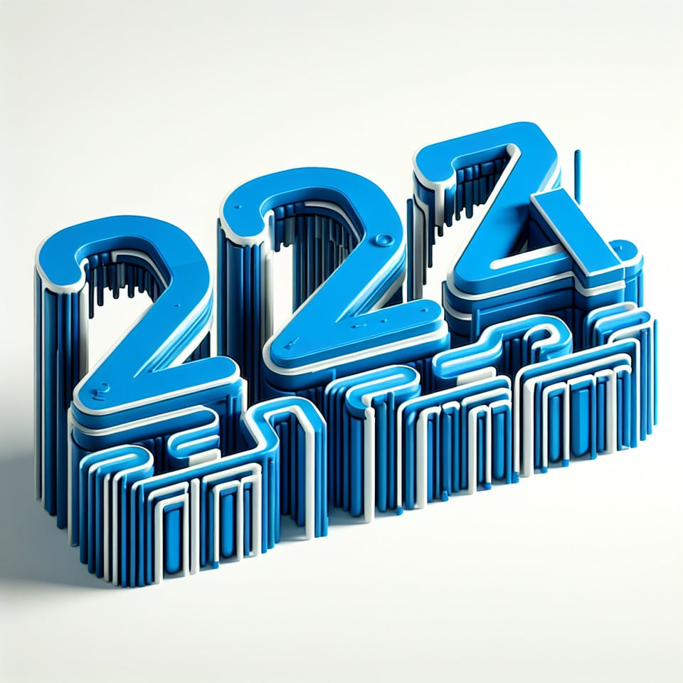 text 2024 LexNavis 3d style lettering on blue theme on white background text effect image