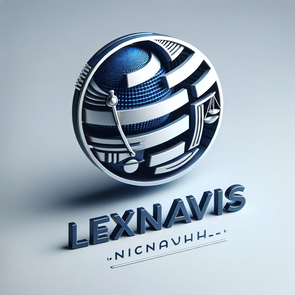LexNavis logo design 3d text effect image