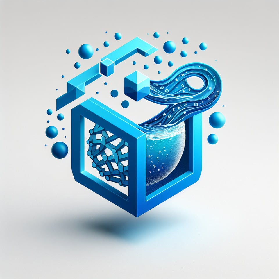 Franchi Soluções Inteligenteslogo design 3d water effects text effect image