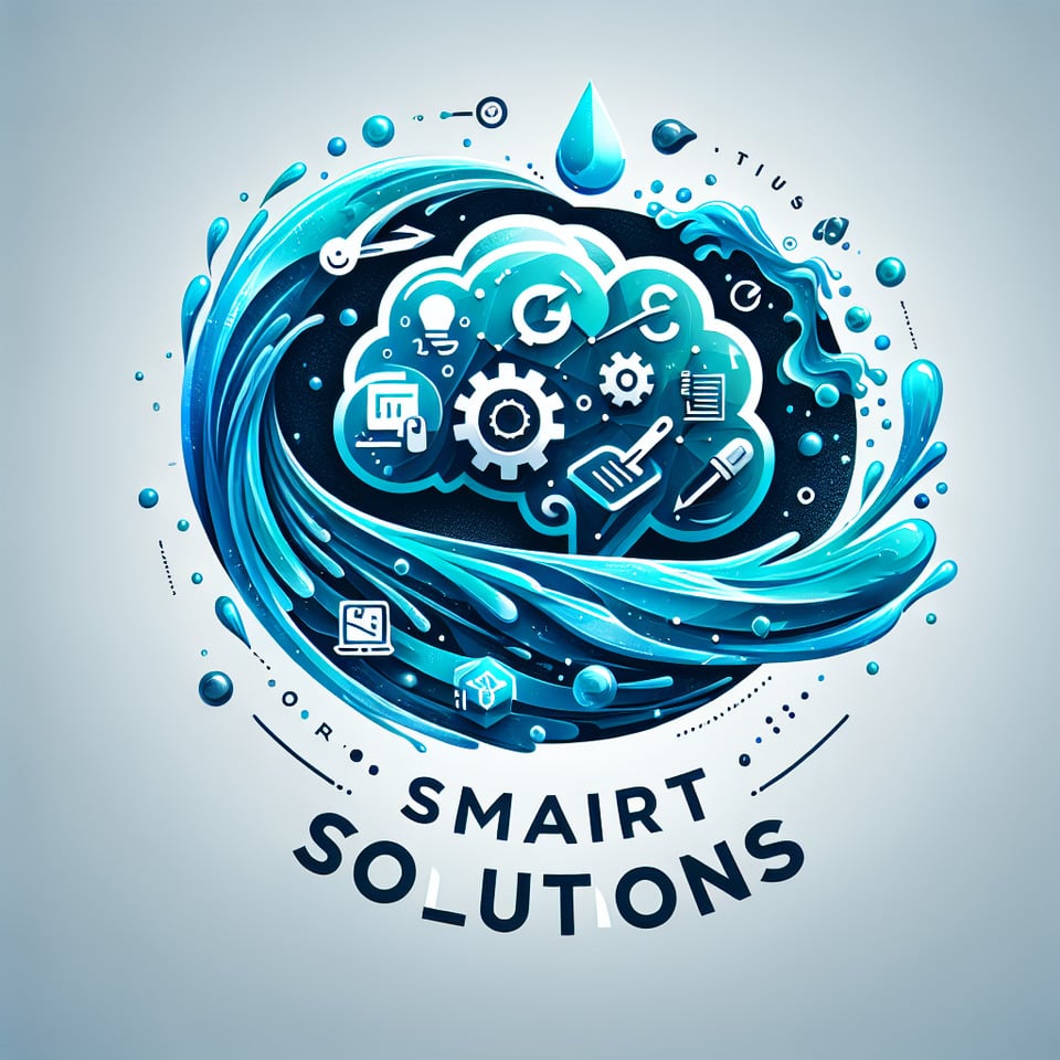 Franchi Soluções Inteligenteslogo design 3d water effects text effect image