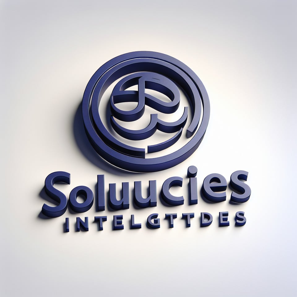 Franchi Soluções Inteligentes logo design 3d font text effect image