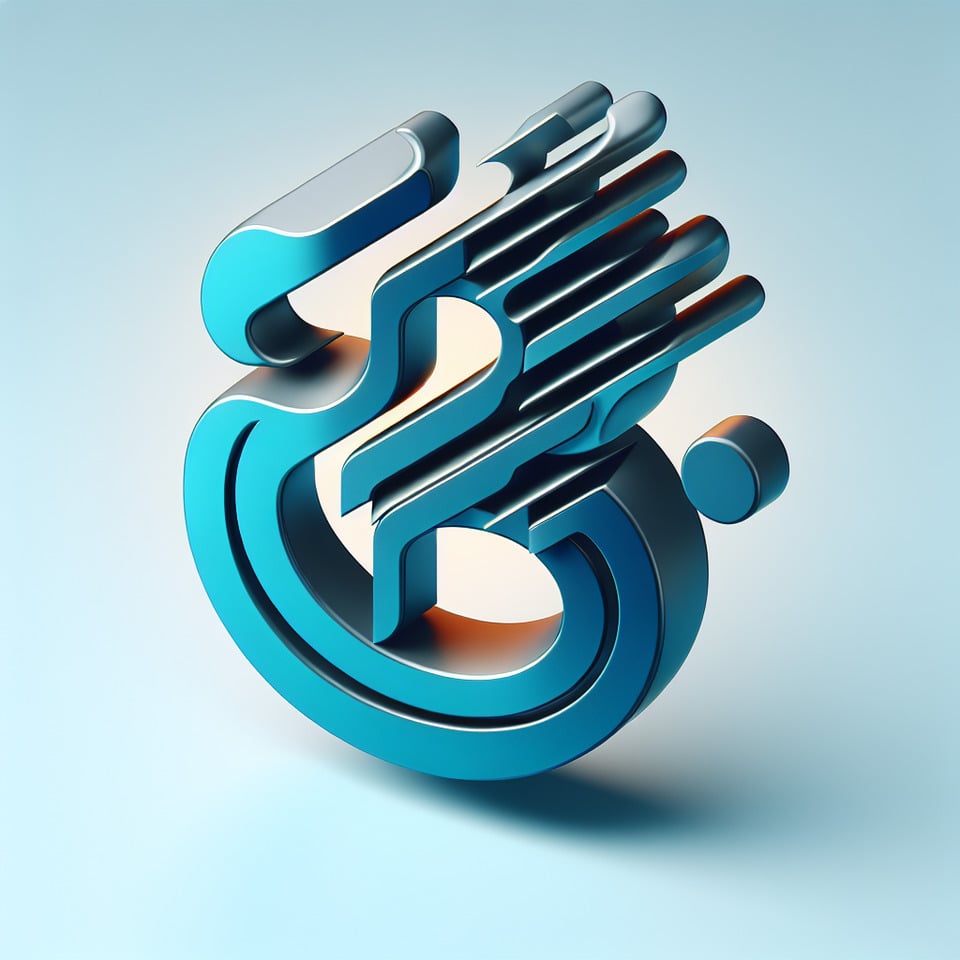 Franchi Soluções Inteligentes logo design 3d font text effect image