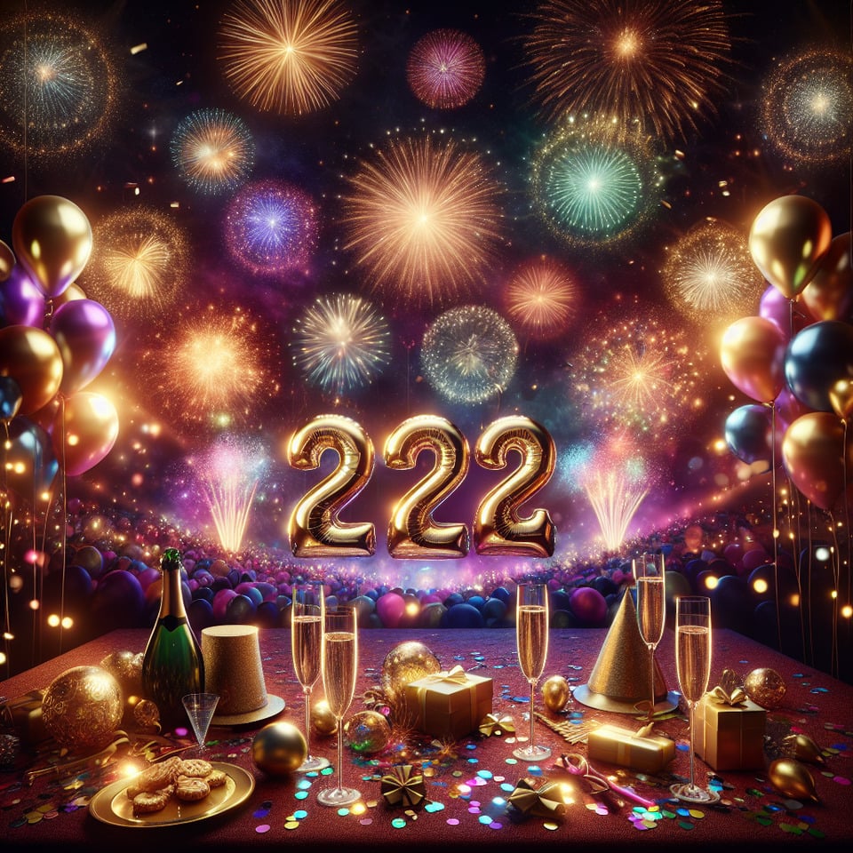 happy new year 2024 background text effect image