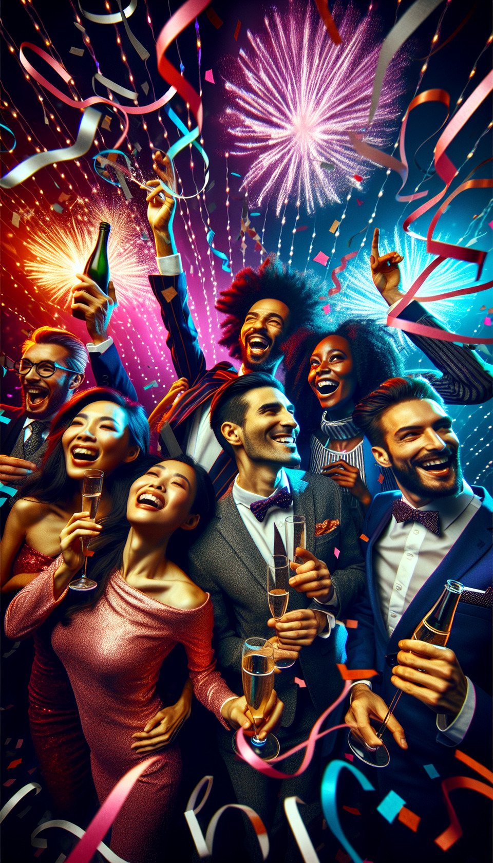 New year celebration text effect image