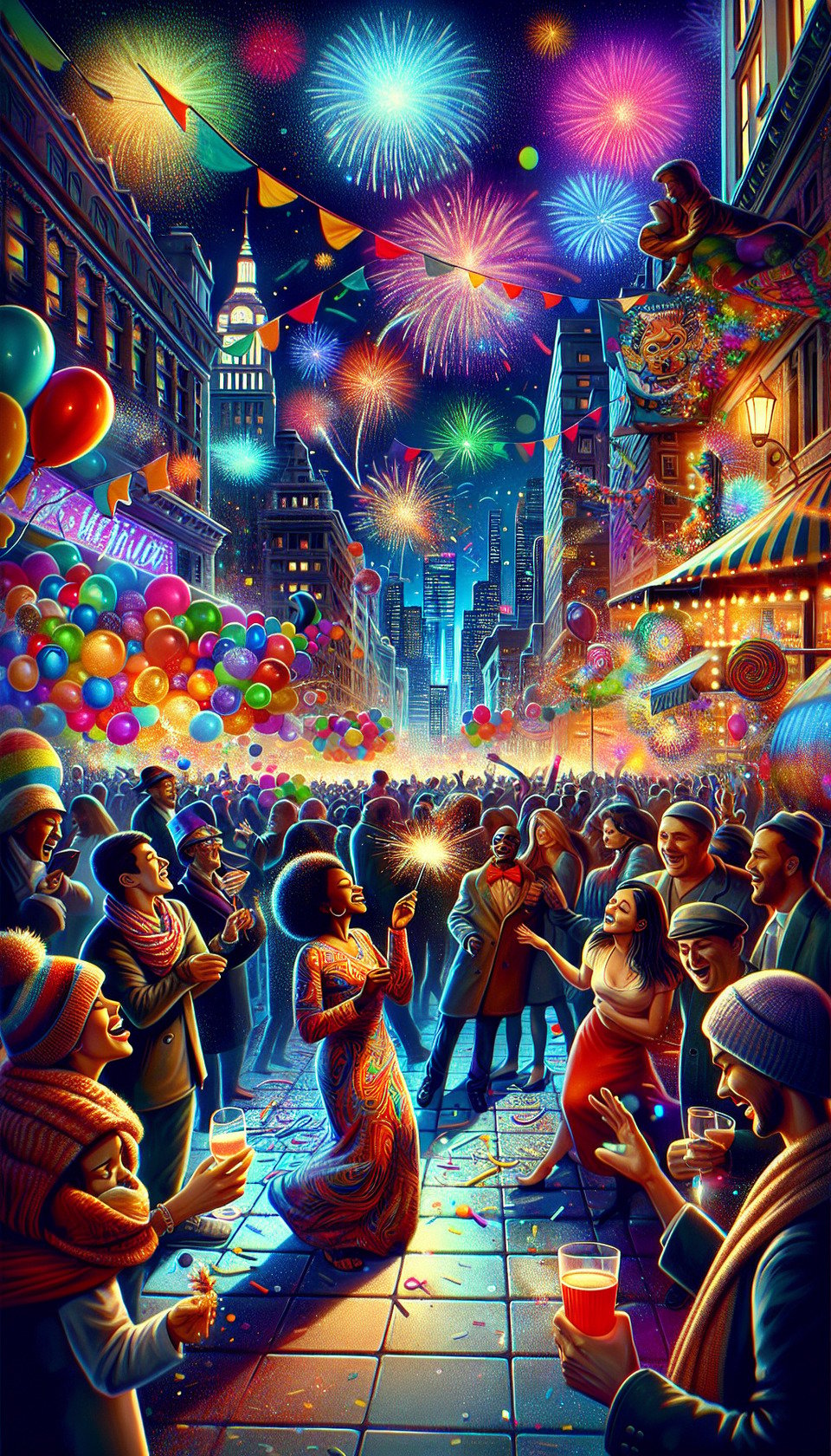 new year celebration text effect image