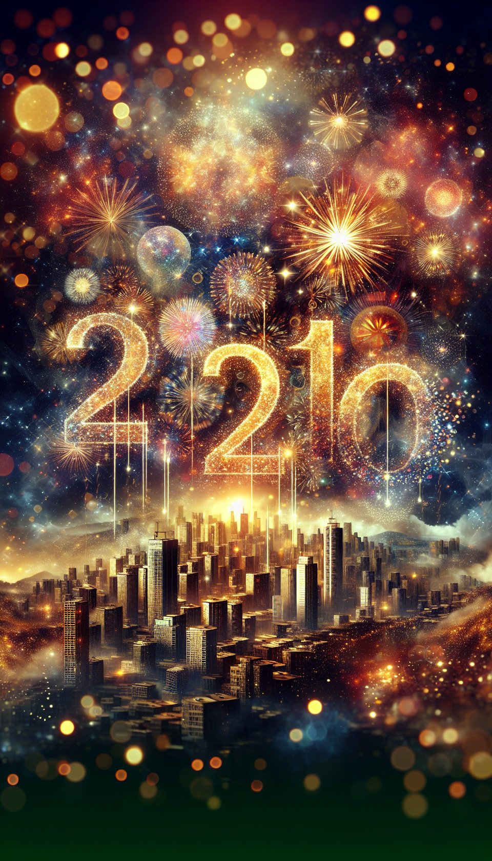 new year background text effect image