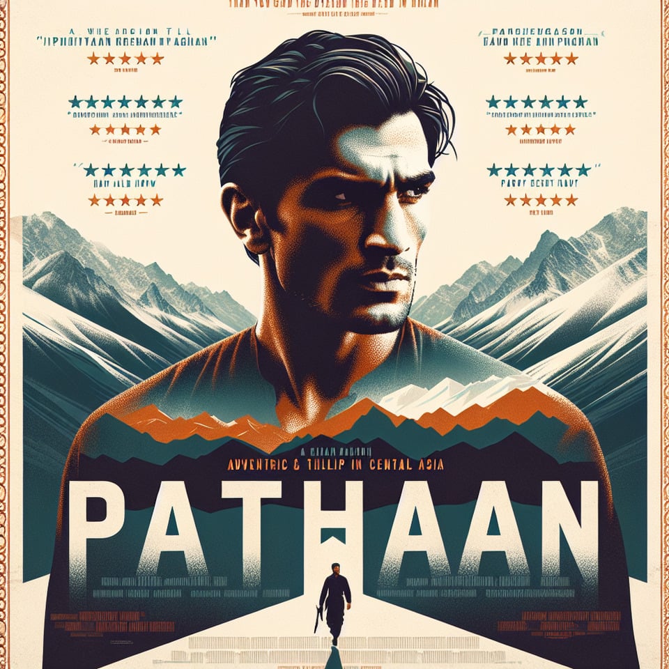 pathaan movie poster text effect image