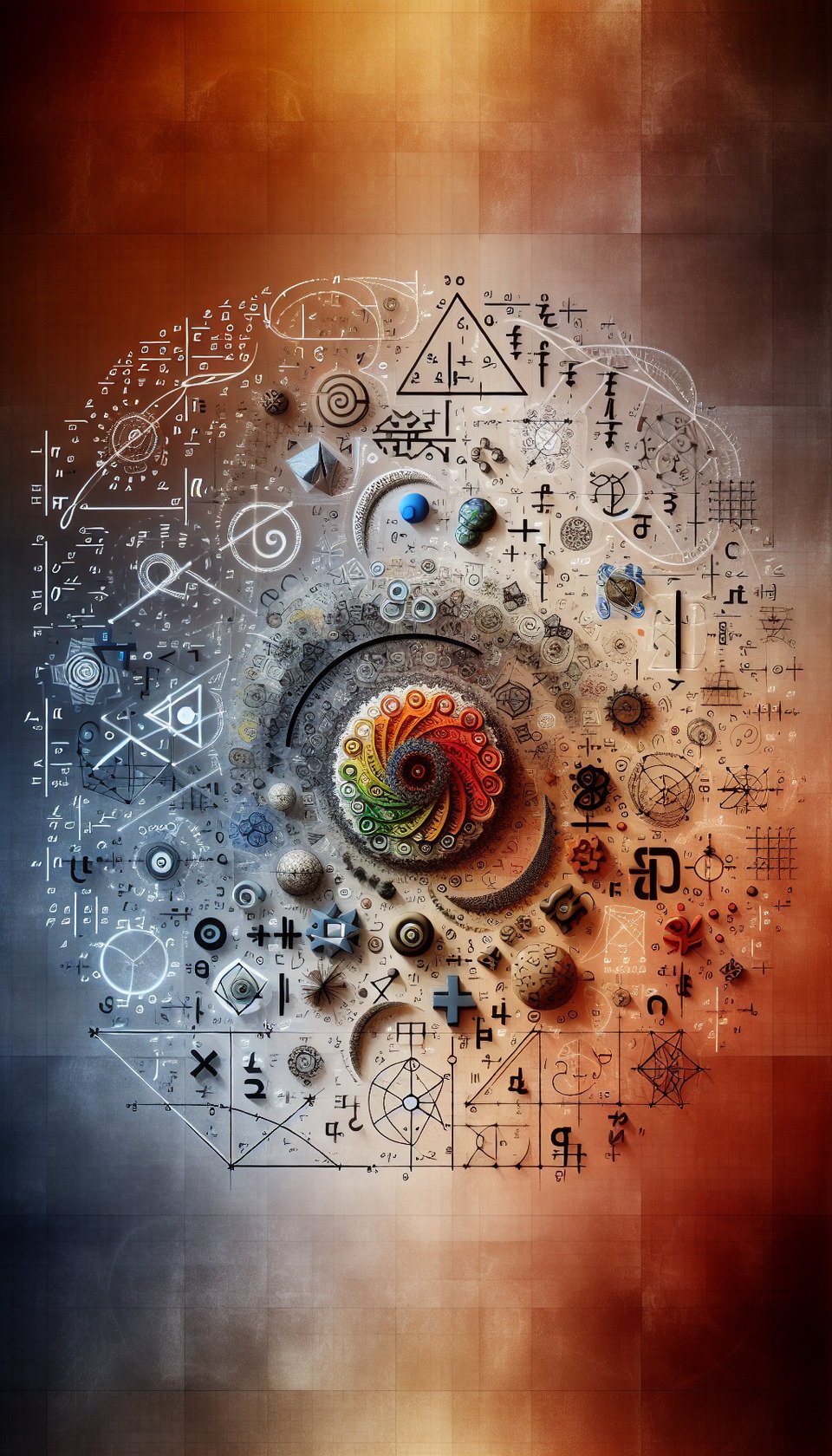 make in maths symbols.  text effect image
