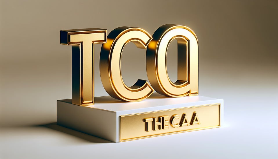 3d text ITCA render lettering gold with podium on white background text effect image