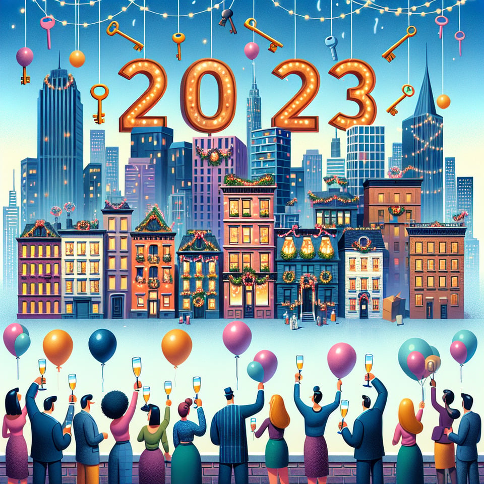 Real Estate New Year text effect image