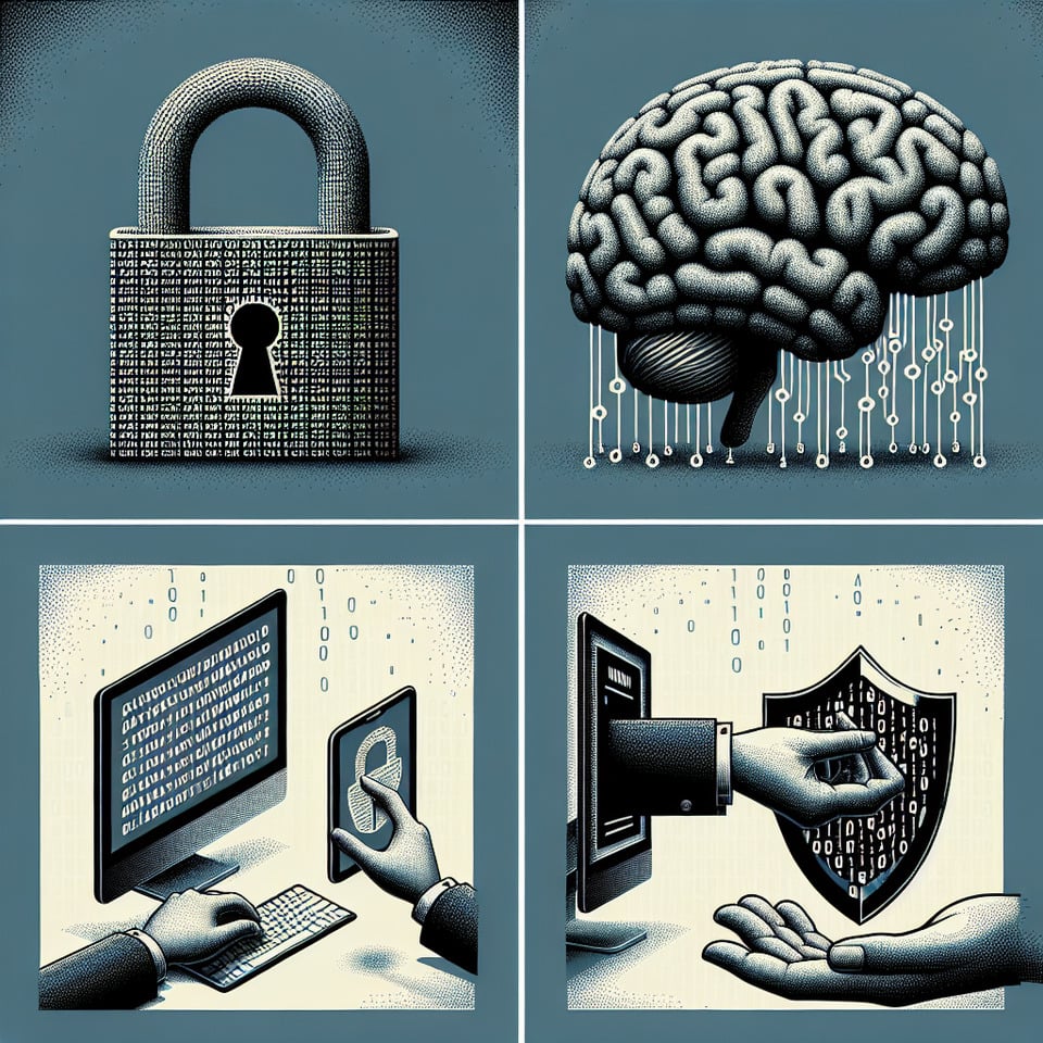 Creative ads for data security day text effect image