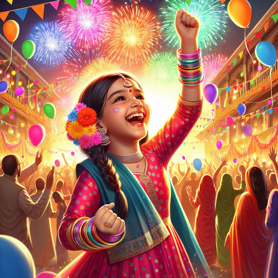 INDIAN GIRL CHILD CELEBRATING NATIONAL GIRL CHILD DAY text effect image
