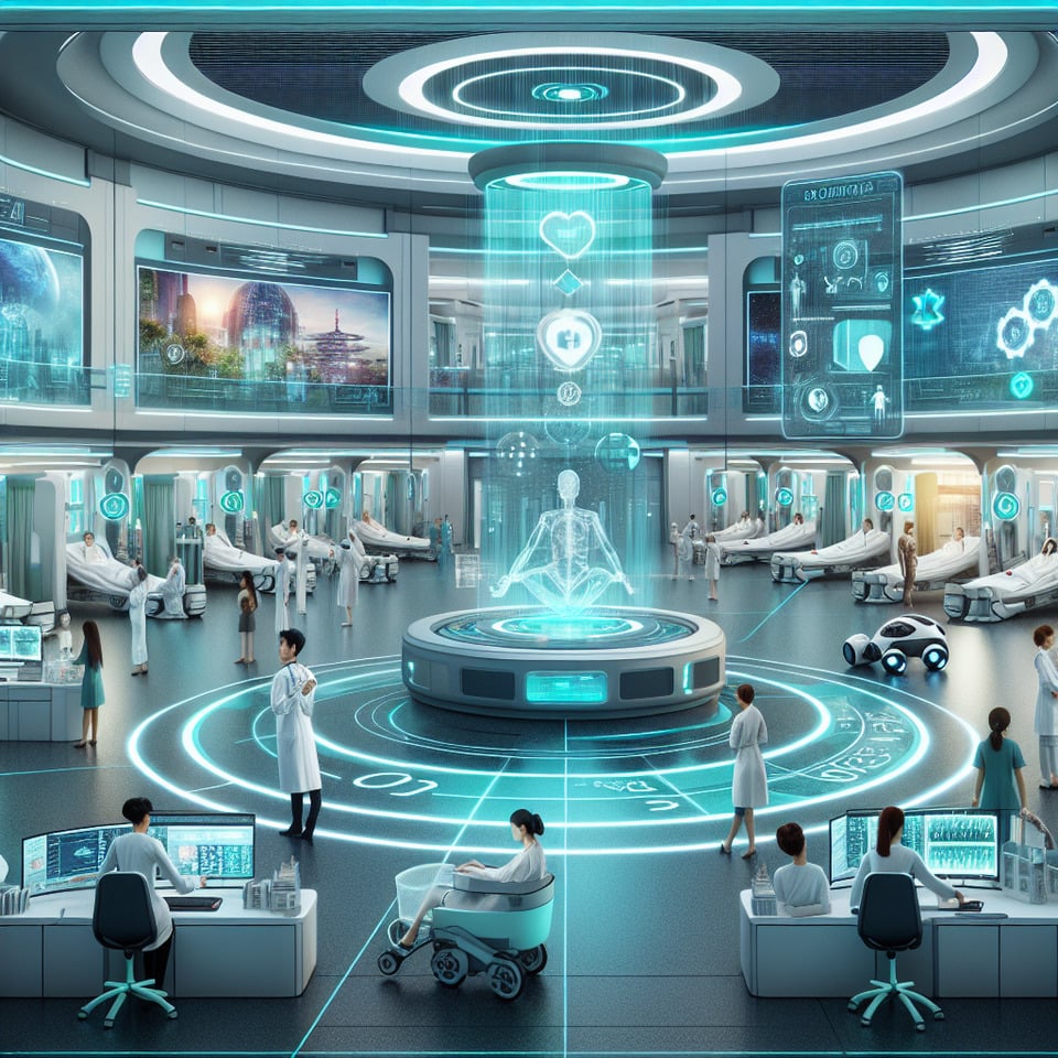 HOSPITAL IN 2075 text effect image