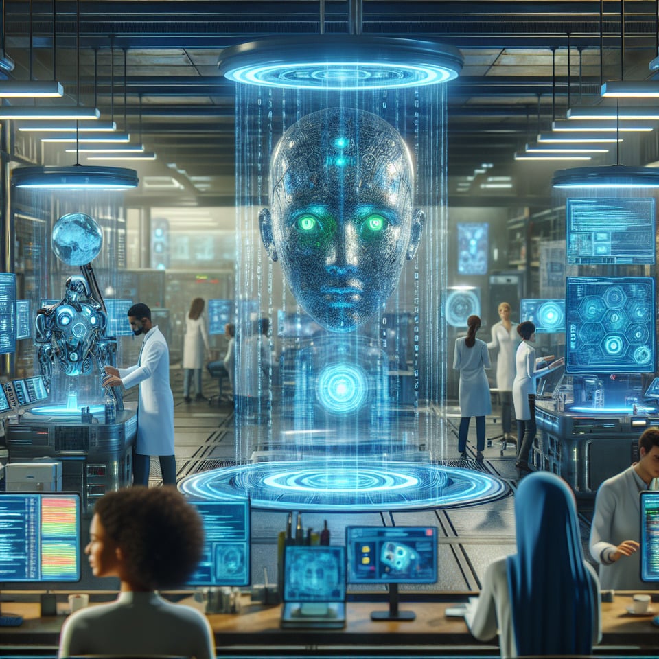 AI IN 2075 text effect image