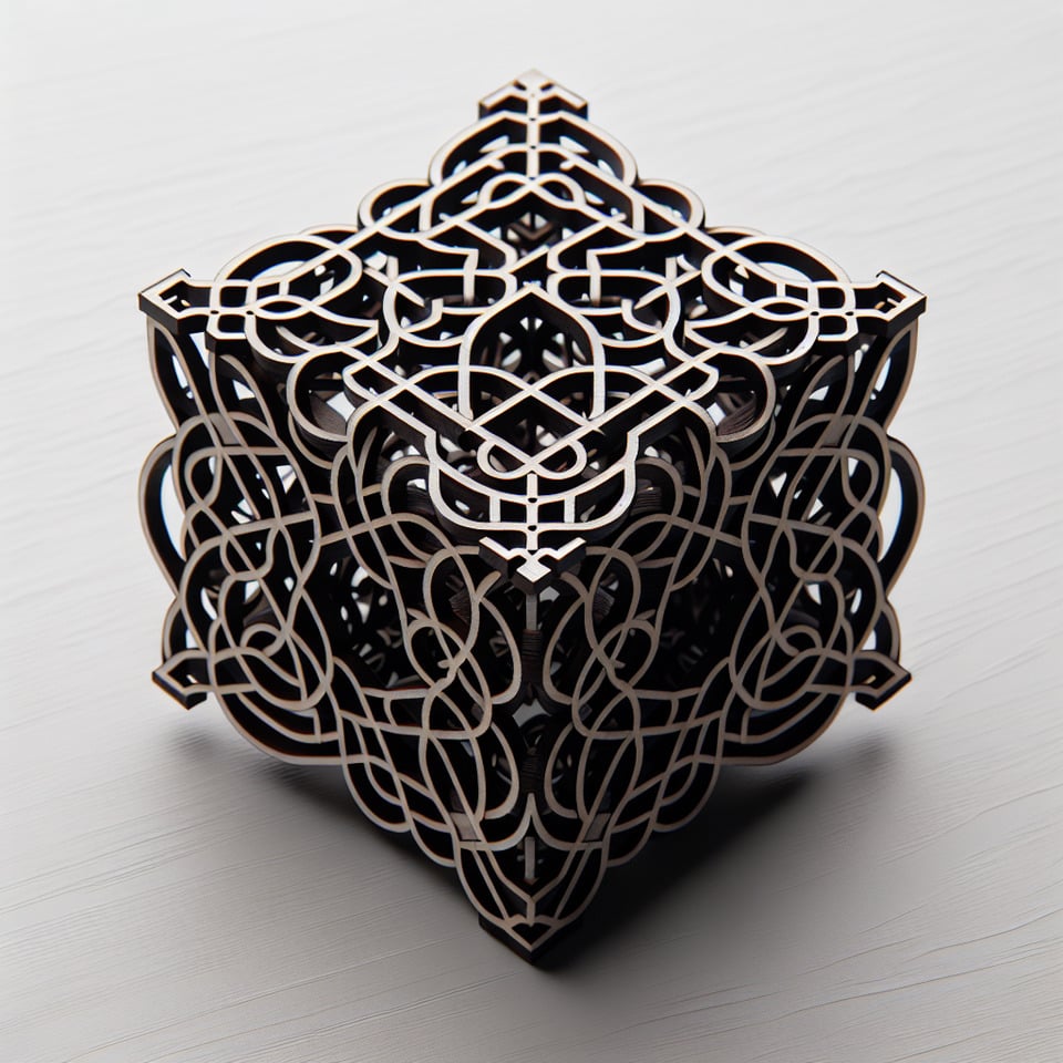 laser cut text effect image