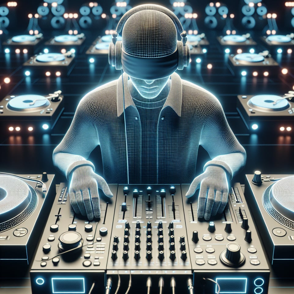 DJ BLIND 3d render text effect image