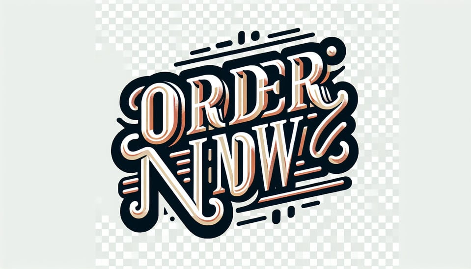 write stylish text without background regarding  Order Now text effect image
