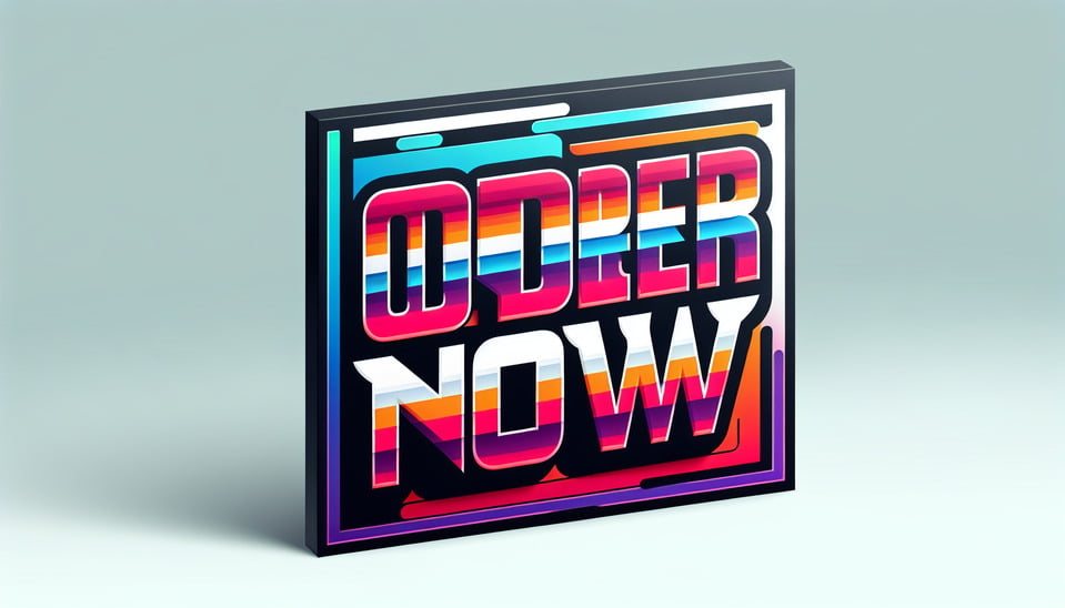 write stylish text without background regarding  Order Now text effect image