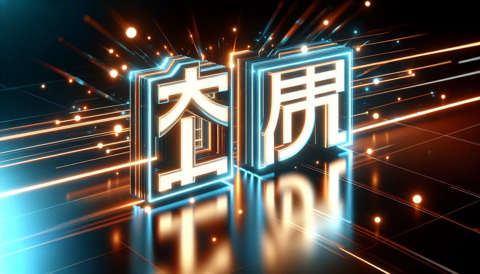 文字神開路發光3d渲染 text effect image