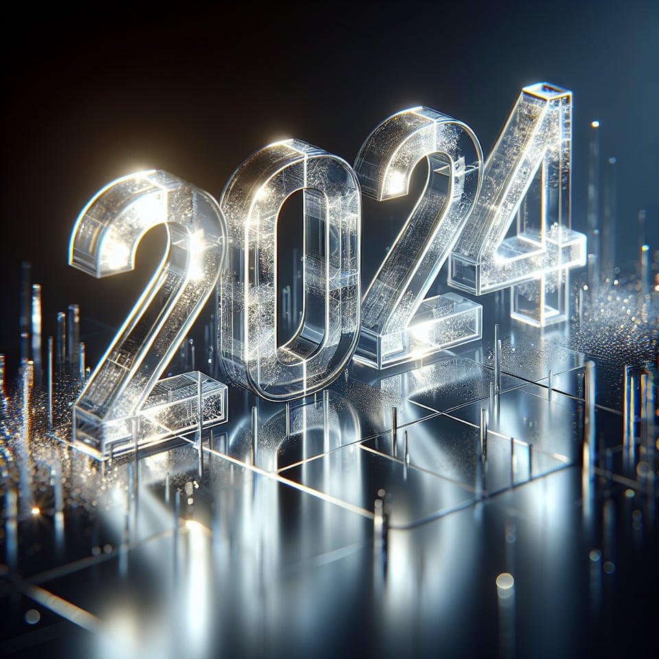 2024玻璃字 text effect image