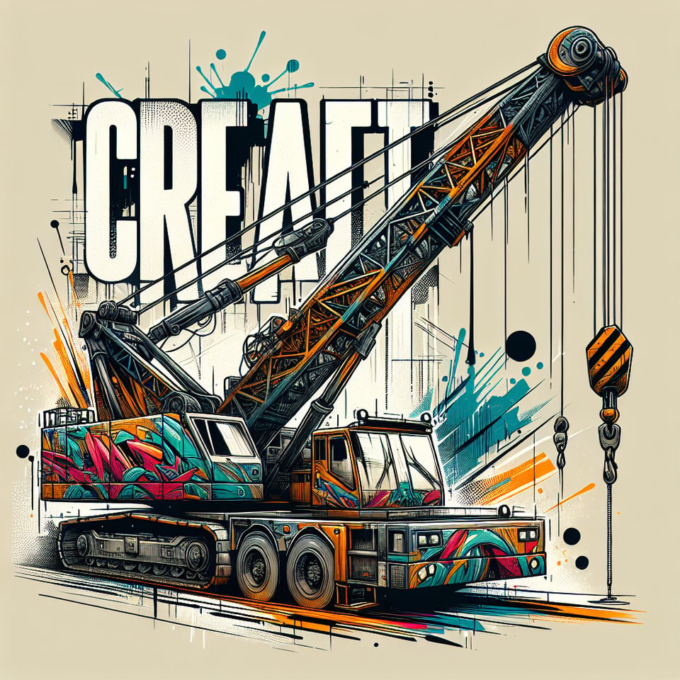輪車吊車徵才cinematicillustrationgraffiti text effect image
