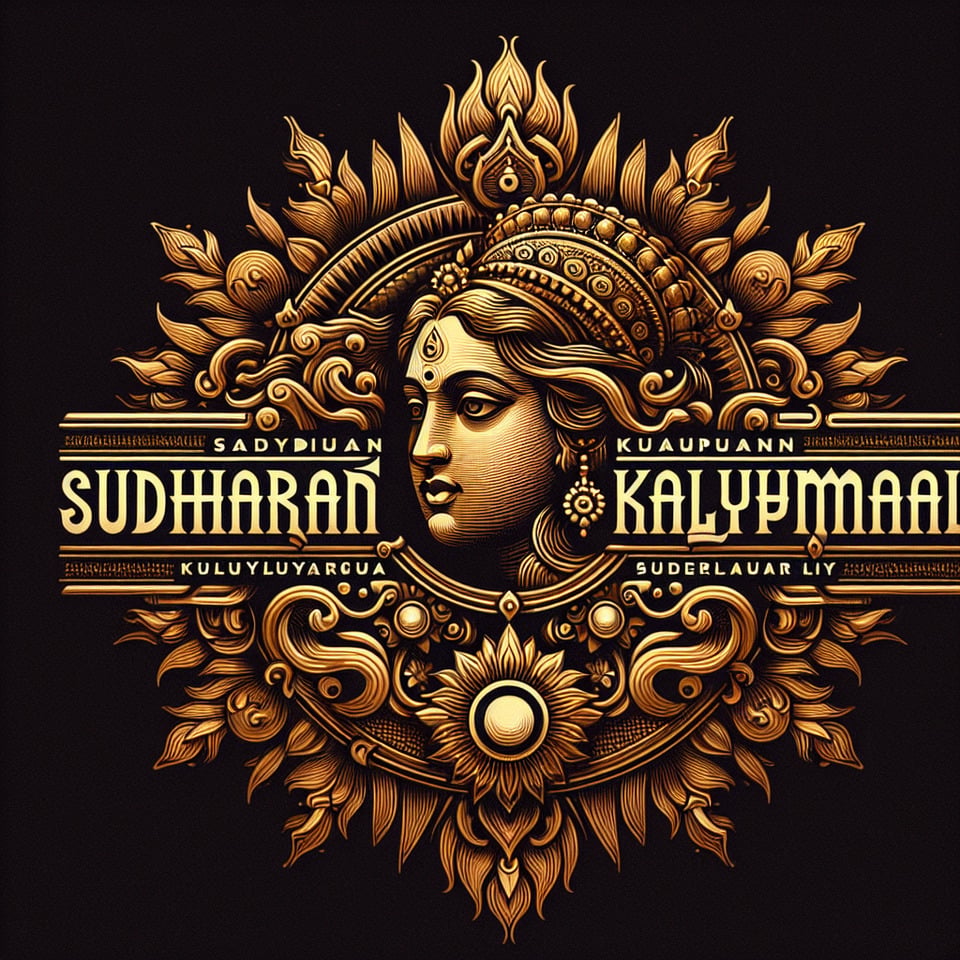 text SUDHARSAN KALIYAPERUMALgolden luxury text effect text effect image