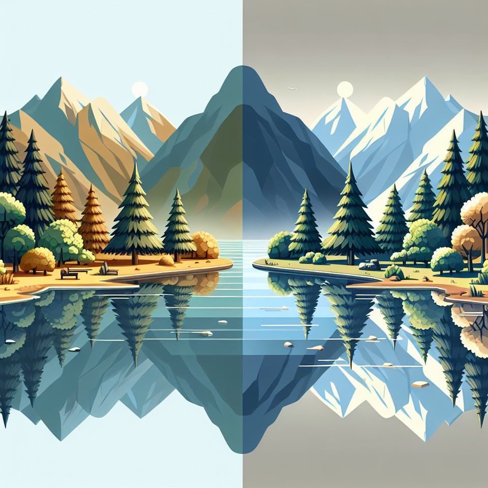 3d vs Real text effect image