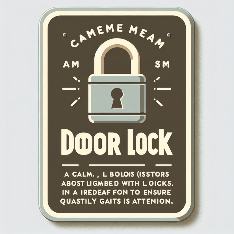 message for doorlock consumers text effect image