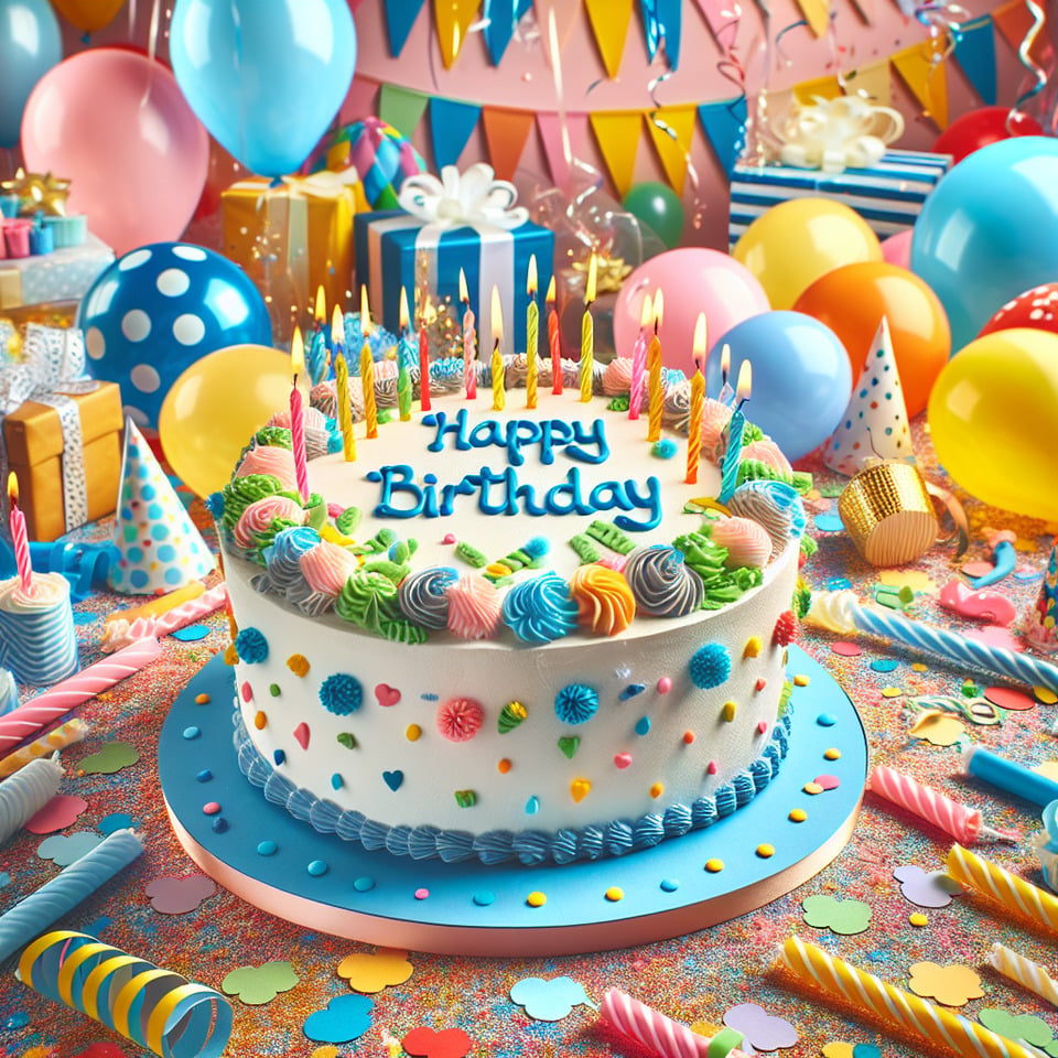 Happy Birthday text effect image