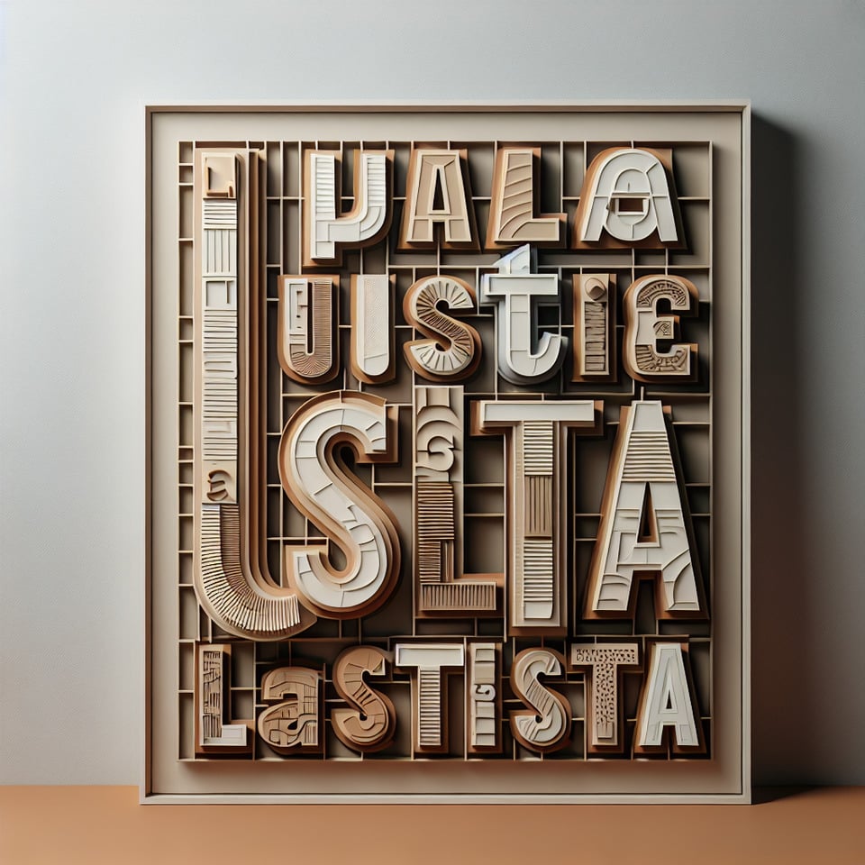 La Justicialistatypographytypography text effect image