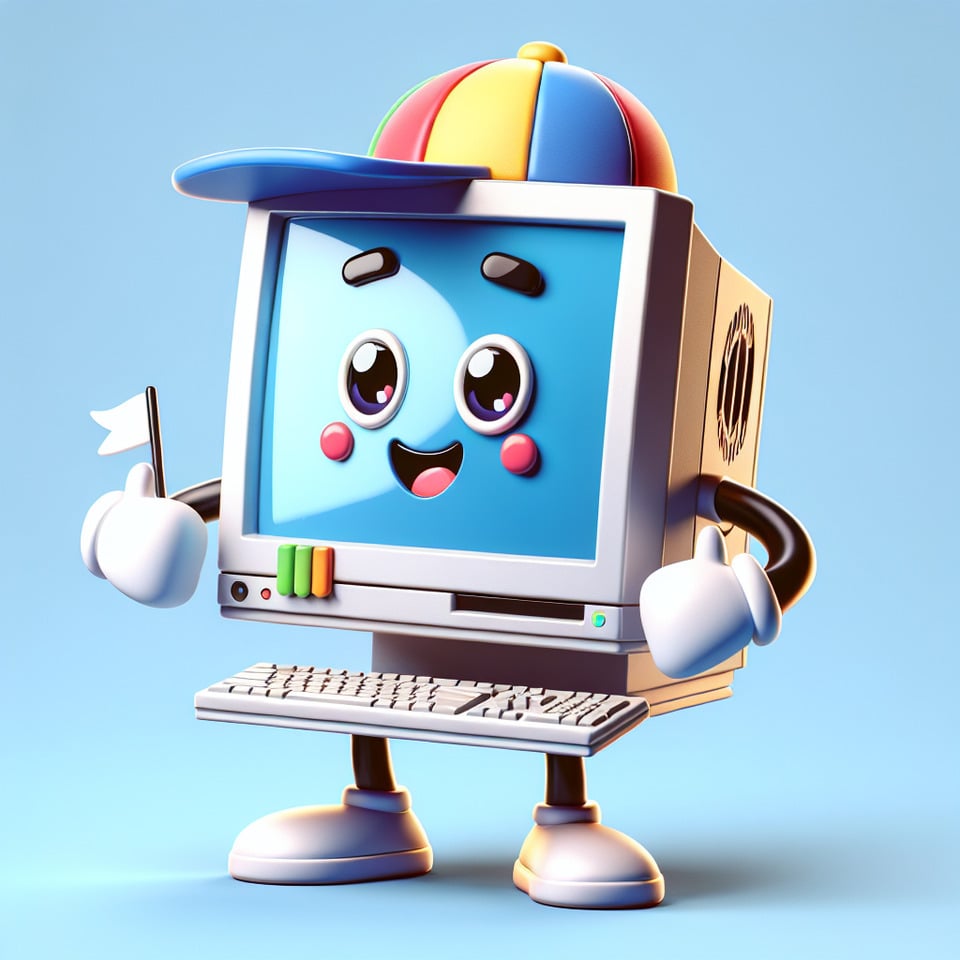 mascot a computer text effect image