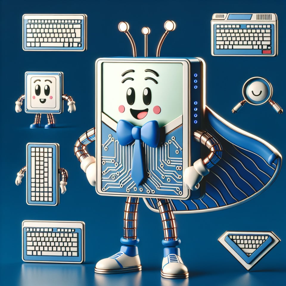 mascot a computer text effect image