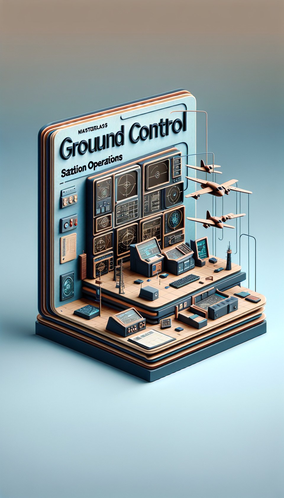 create image Masterclass: Ground Control Station Operationsposter3d render text effect image