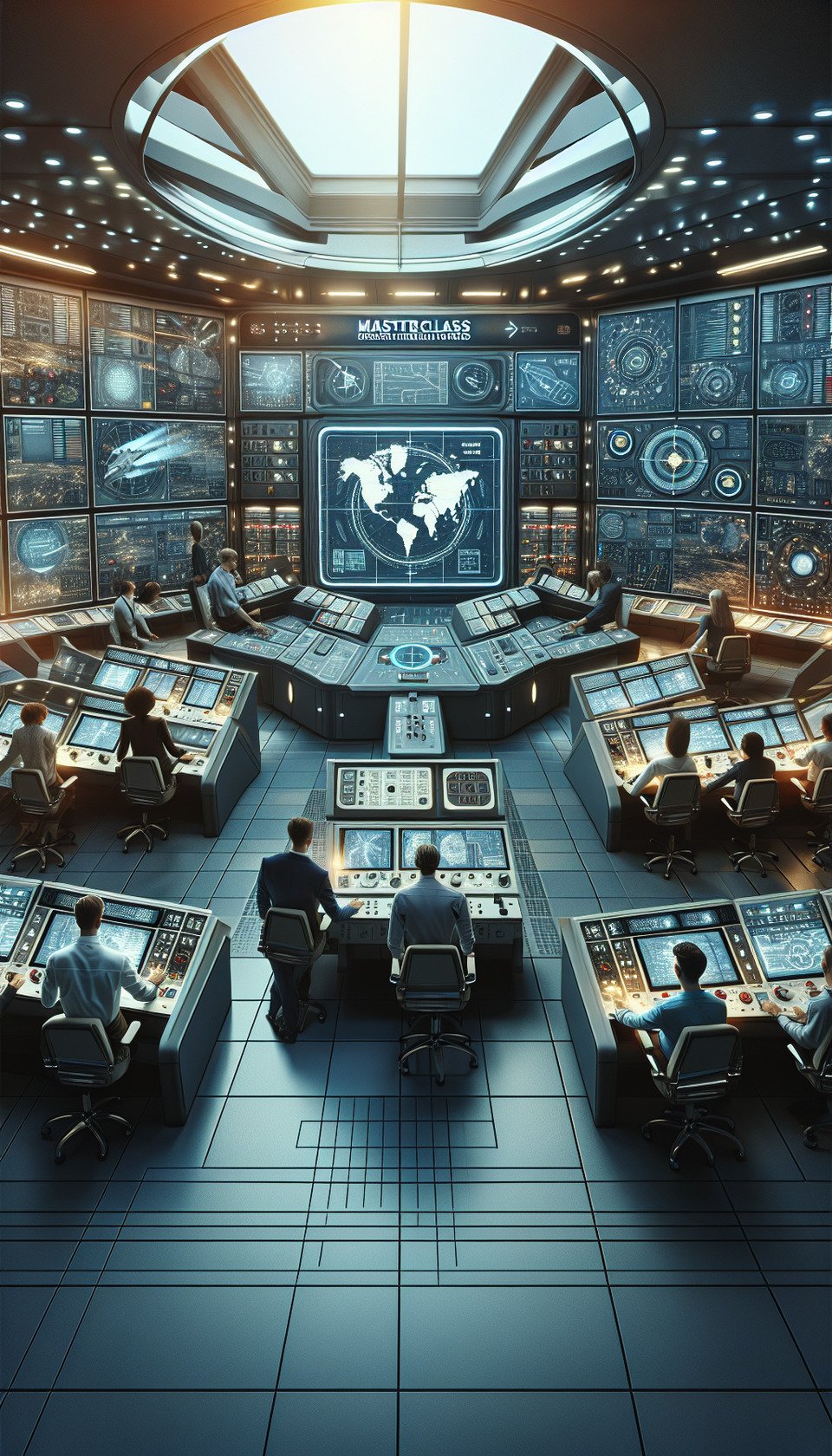 create image Masterclass: Ground Control Station Operations: NO TEXTposter text effect image