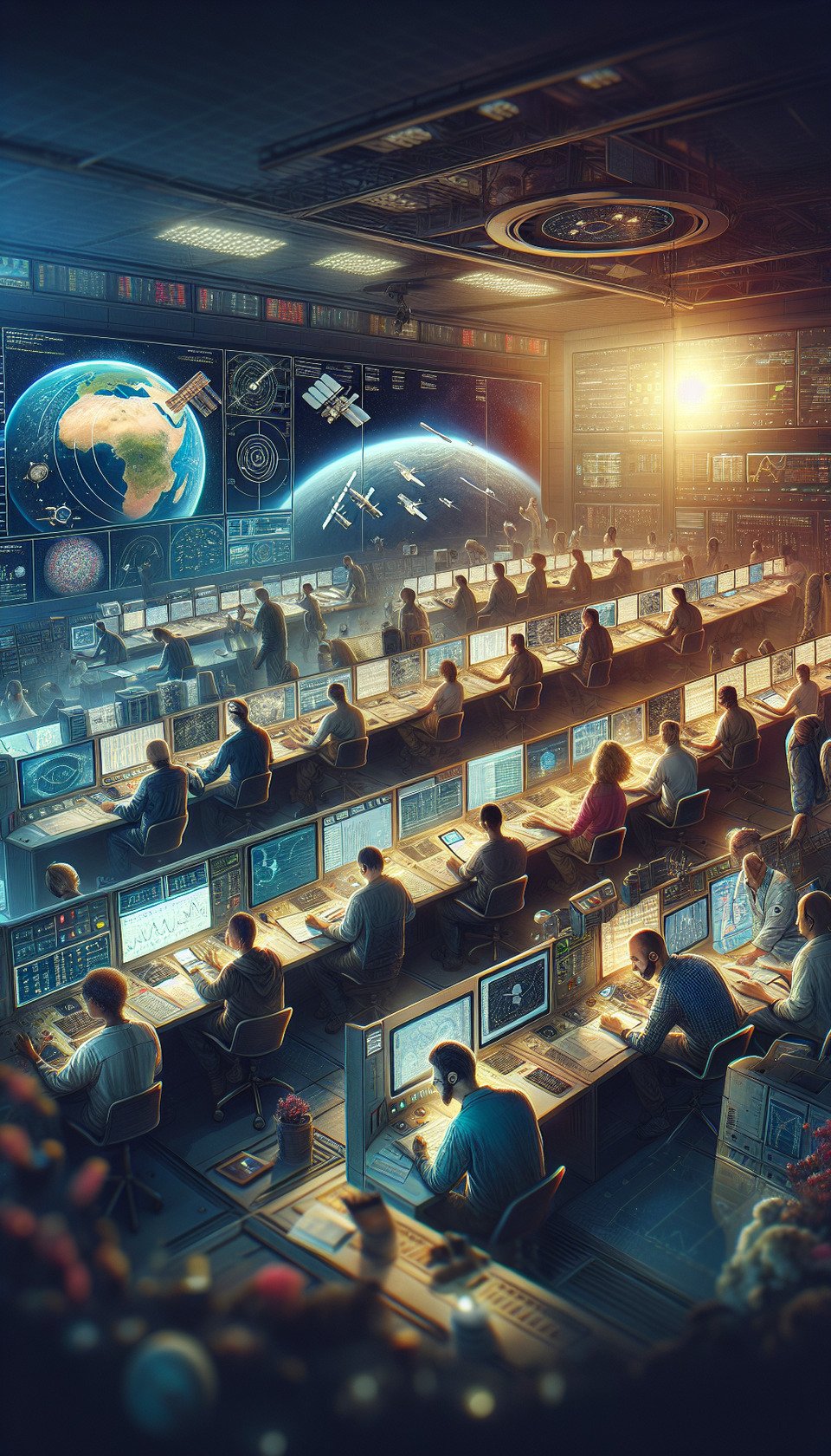create image Ground Control Station Operations: NO TEXTposter text effect image