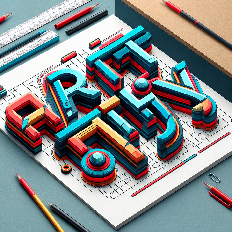 text Artfinithy for graphic designer in 3d realistic text effect image