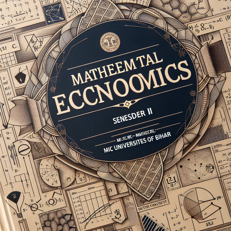 mathematical Economics (Semester II) MJC/MIC Universitites of Bihar text effect image