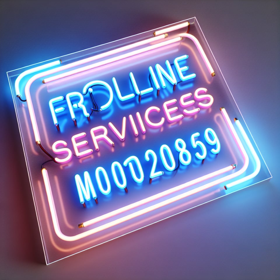 text FR online services -  Mob-9012085859 neon text effects on white background3d render text effect image