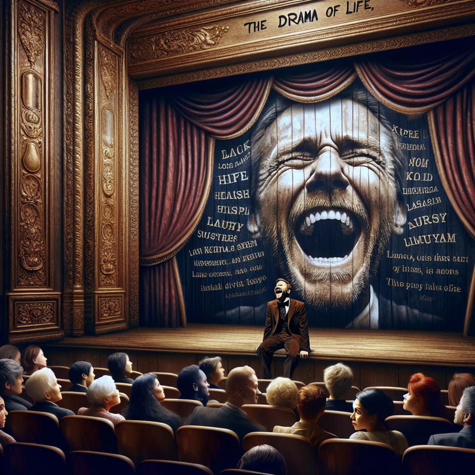I am an actor in drama of life text effect image