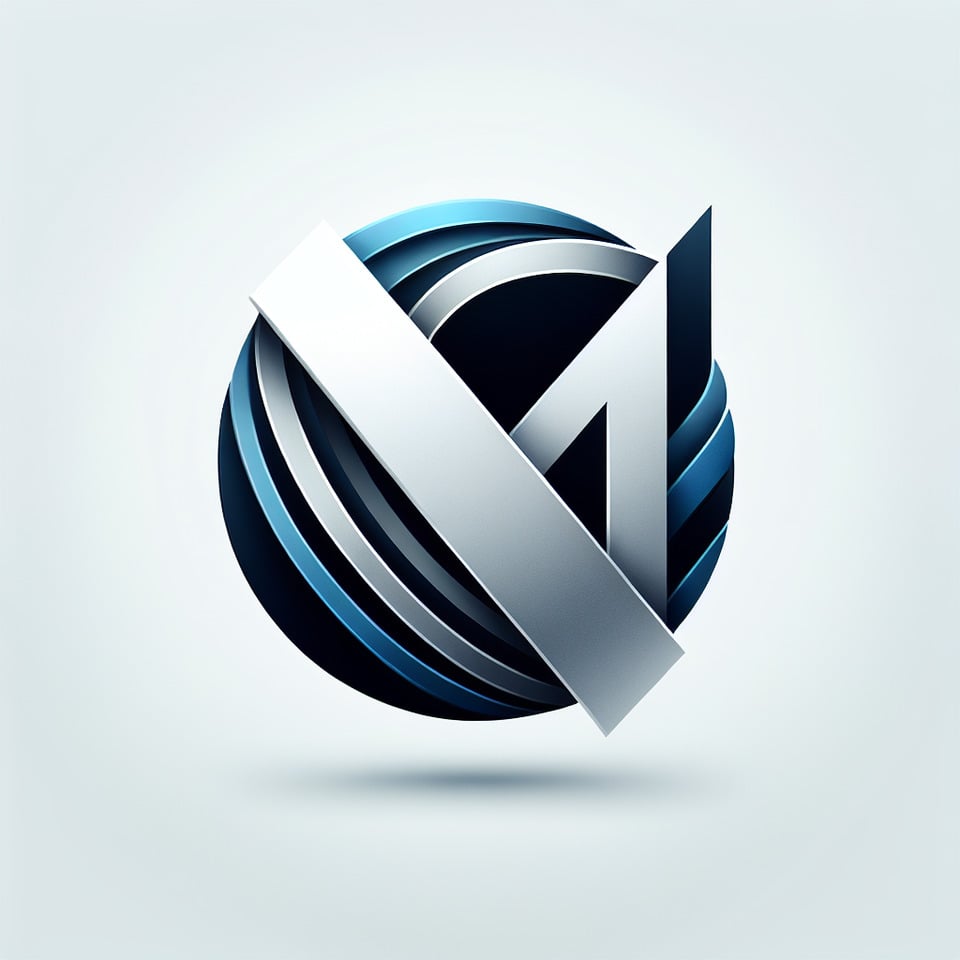 M letter logo text effect image